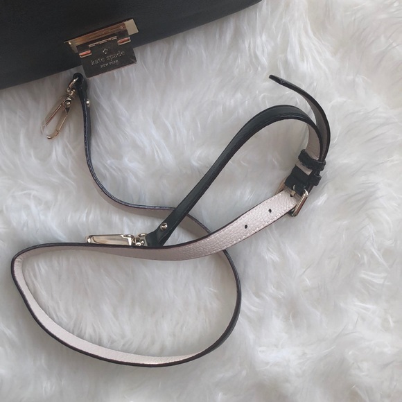 Kate Spade | Black & White Leather Handbag - Picture 7 of 7